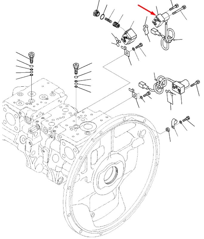 Komatsu 702-21-57500 Электромагнитный клапан для PC300, PC350