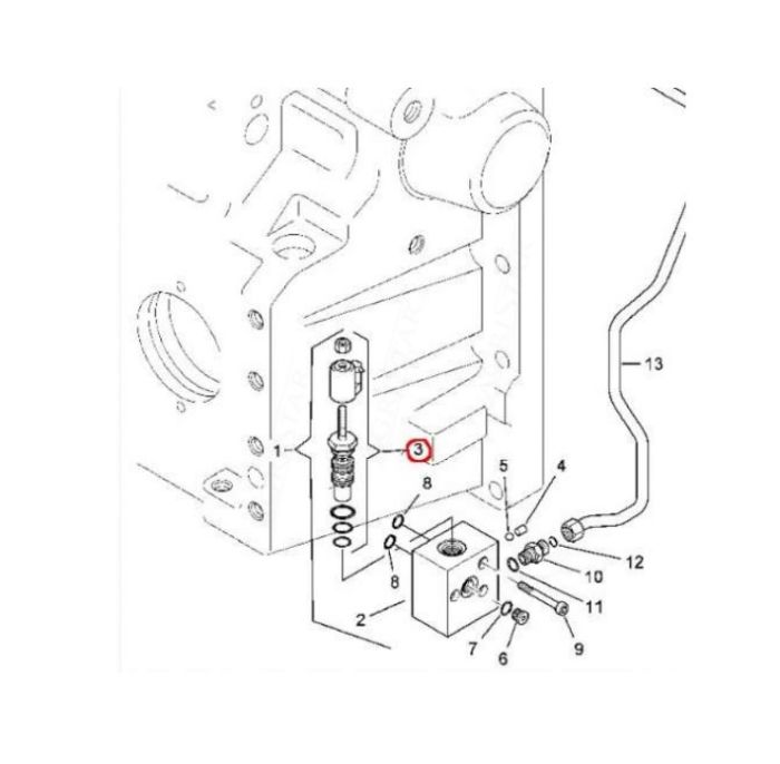 Case 704296A1 Электромагнитный клапан (соленоид)