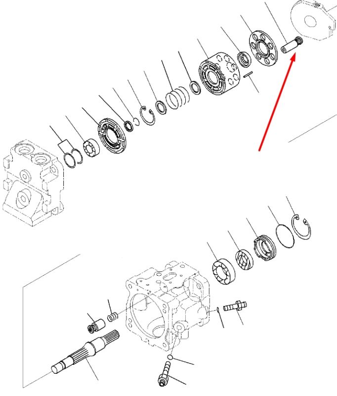 Komatsu 708-1T-13310 Плунжер для гідравліки LPV45 Handok