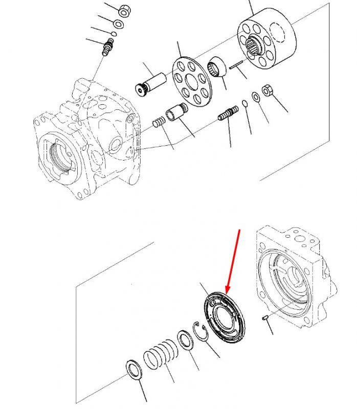 708-1U-13211 Пластина Komatsu PC600, PC650, PC700