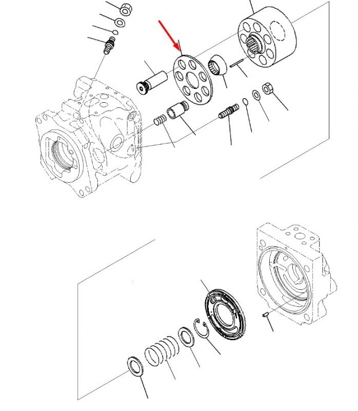 708-1U-13341 Прижимная пластина Komatsu PC600, PC650, PC700