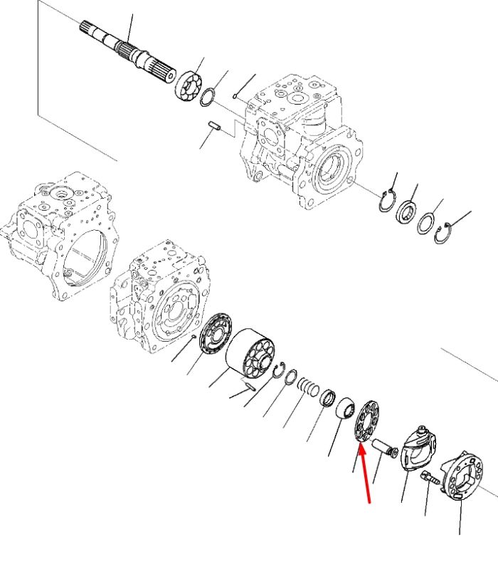 Komatsu 708-2G-13311, 708-2G-13370 Плунжер для гидравлики HPV140