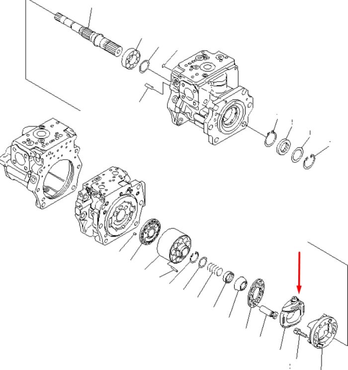 Komatsu 708-2G-13450 Поворотная плита для HPV140
