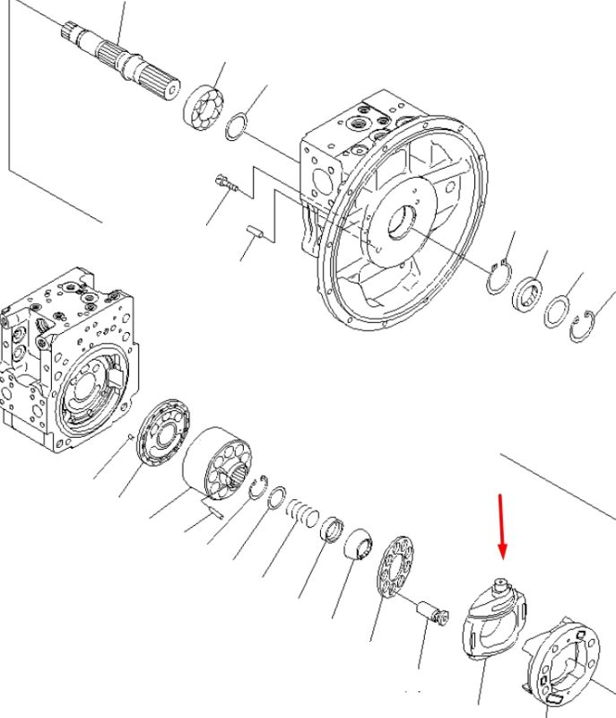 Komatsu 708-2L-06262 Поворотная плита для HPV112 Handok