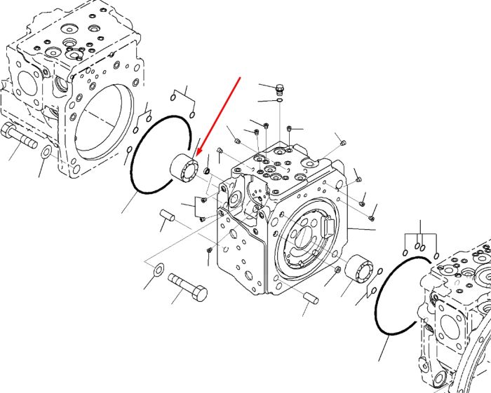 Komatsu 708-2L-32260 Подшипник для гидравлики HPV95