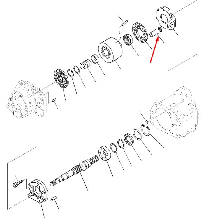 Komatsu 708-2L-33310 Плунжер для гідравліки HPV95 Handok