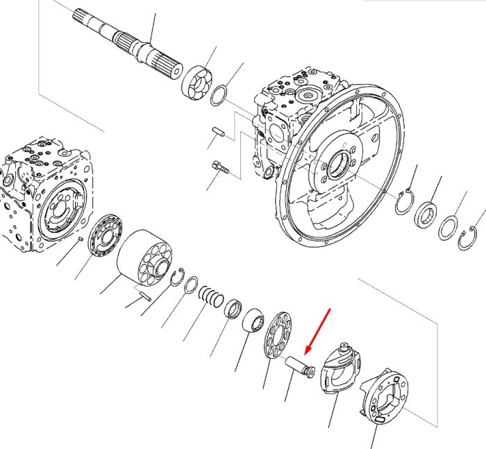 Komatsu 708-2L-33430, 708-2L-33310  Плунжер для гидравлики HMV