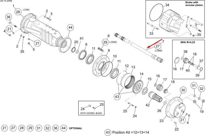 71475279 Полуось New Holland
