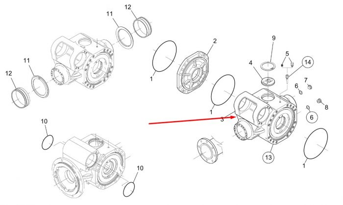 71490706 Корпус New Holland