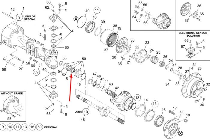 76086046 (729.06.009.01) Уплотнительное кольцо New Holland, Dana Spicer 55X80X11