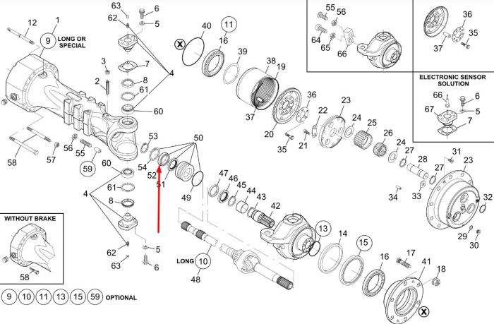 76086047 (005.01.0121) Подшипник New Holland, Dana Spicer 50x90x20