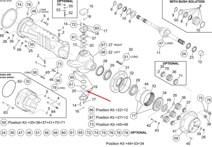 76086059 (85806969, 0013011220, 71482493, 1167303, 562499) Пыльник шкворня New Holland, Dana Spicer