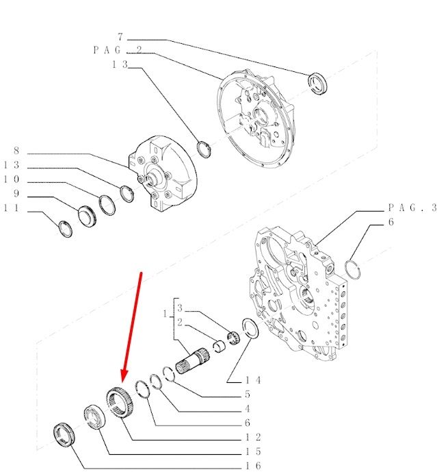 Case, New Holland 76086197 Шестерня