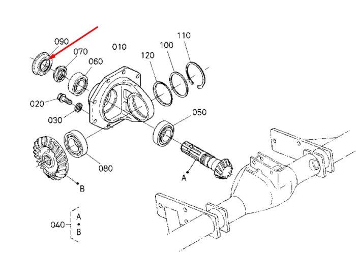 Kubota 7A205-51260 Сальник фрези 35*70*10
