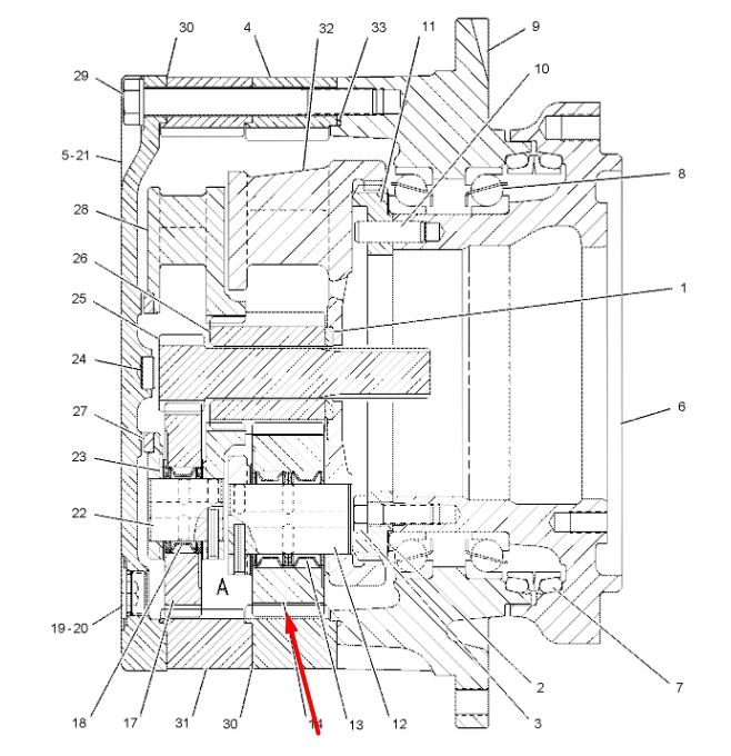7Y-1431 Планетарная шестерня Caterpillar 320