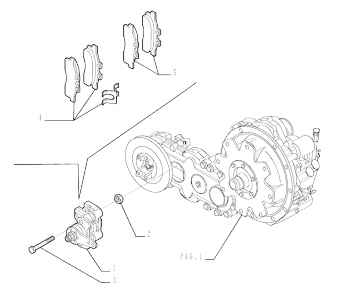 9969116 Комплект тормозных колодок, дисковый тормоз New Holland LB115 LB110