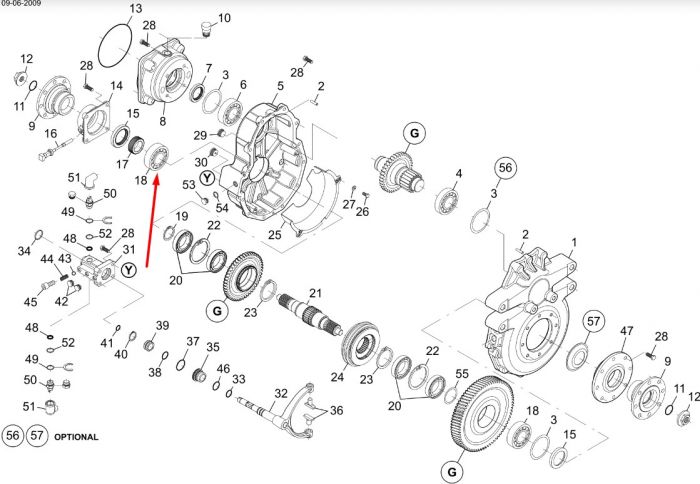 87603837 (4204314, 11711693, 86500810) Шариковый подшипник New Holland, Dana Spicer