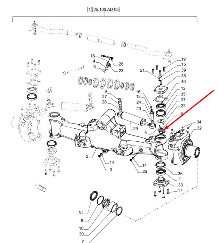 87674612 (770.06.708.01) Датчик положения рулевого управления New Holland, Dana Spicer Т8.390, T8.360, T8050/340/310/MX