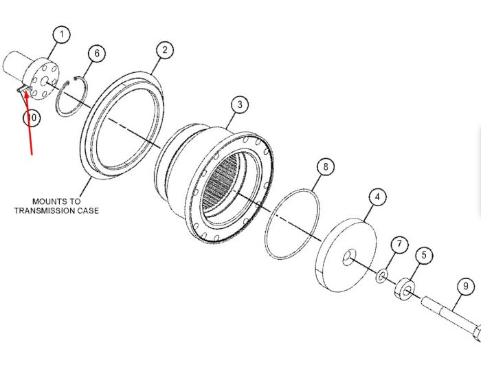 8C3347 Палец ролика Caterpillar 318