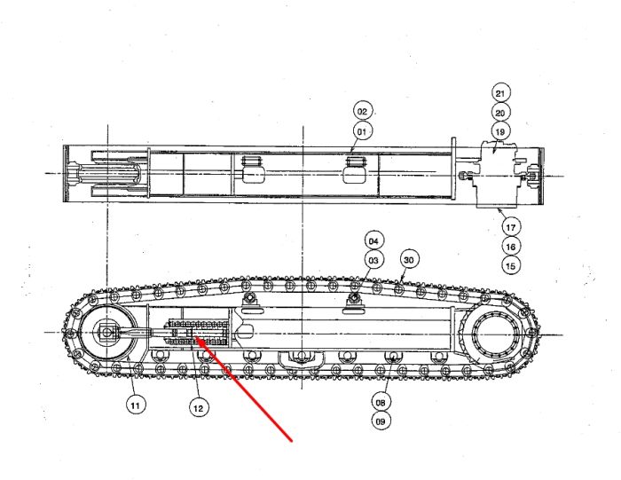 Hitachi 9187133 Натяжитель гусеницы для ZX120