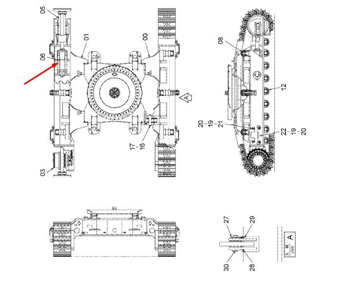 Hitachi 9194673 Натяжитель гусеницы для ZX800