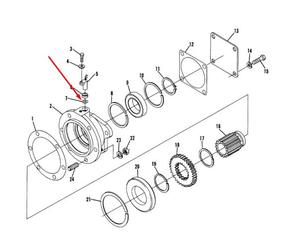 91F7 Уплотнительное кольцо DANA Spicer T20, TE15, TE32, HR32, R36, C270, C5000, C8000