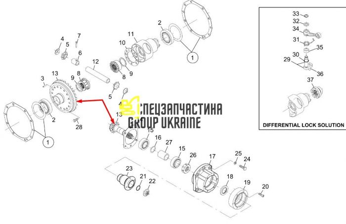953.04.500.10 Главная (коническая) пара Dana Spicer