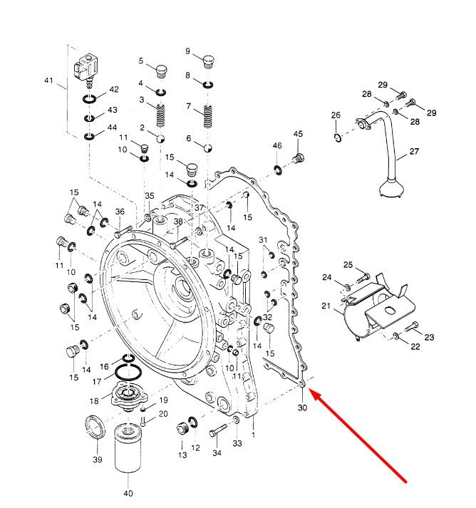 9969002 Прокладка корпуса КПП New Holland 4203901