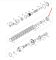 9969045 (4203742) Поршень+сальник New Holland, Dana Spicer