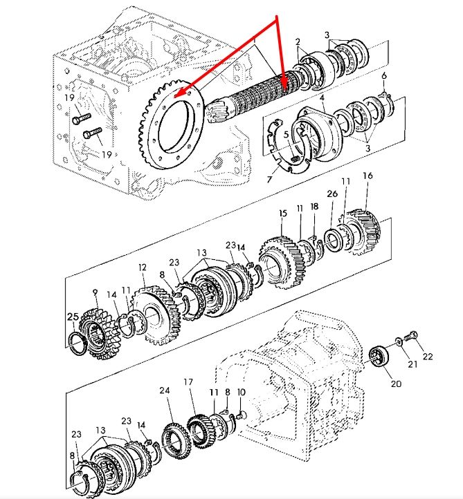 John Deere AL204388 Главная (коническая) пара Z=9/37