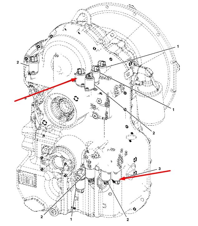 John Deere AT310586 Электромагнитный клапан для 310, 315