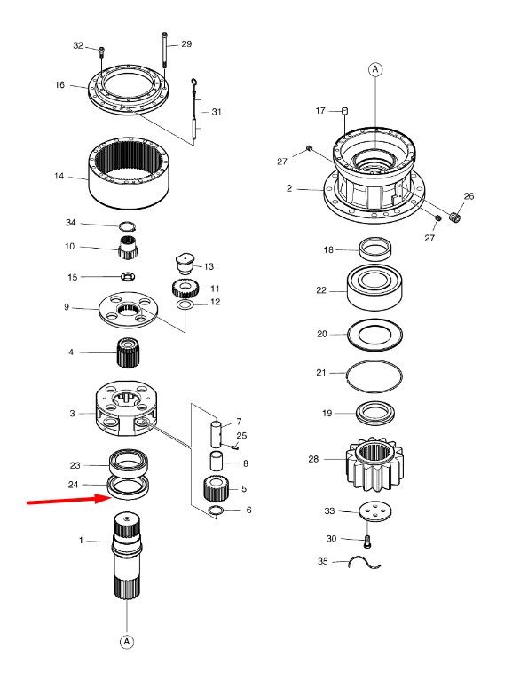 DS-32-22 Подшипник роликовый сферический Doosan 420lc-v