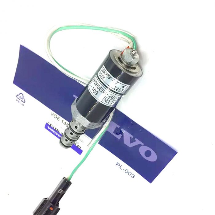 VOE14604266, VOE14574269  Клапан-соленоид гидронасоса Kawasaki K3V112DT 20/950631