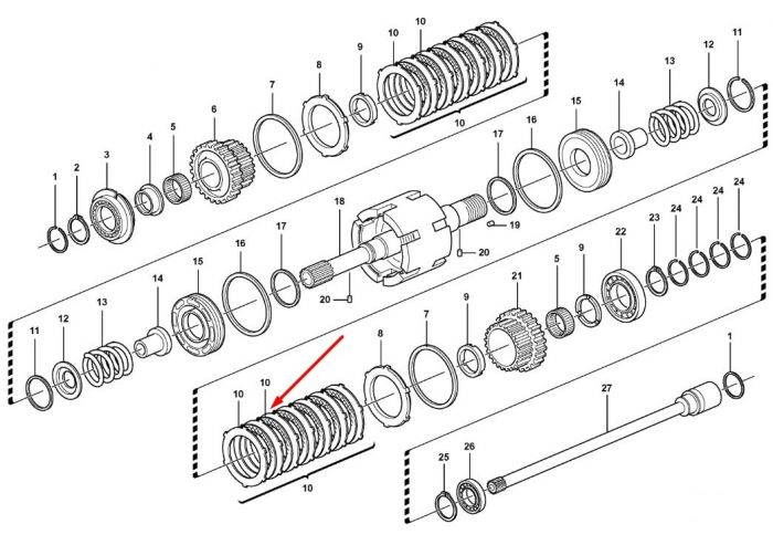 VOE11709087 / 11709087 (133972, 6194353M1, 181158A1, CA0133972) Комплект дисков фрикционных Volvo