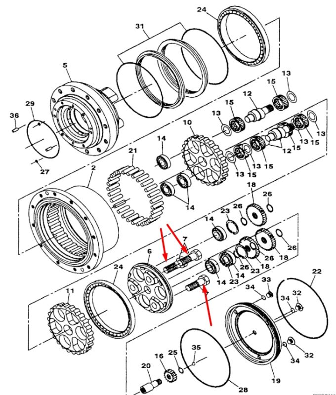LB00854 Соединитель вала главной передачи CASE CX75 SR