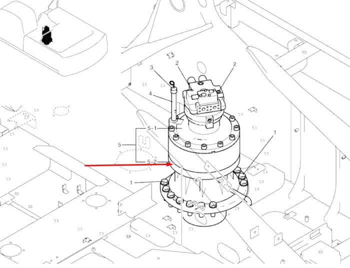 LC32W00007F1 Редуктор поворота KOBELCO SK350-8