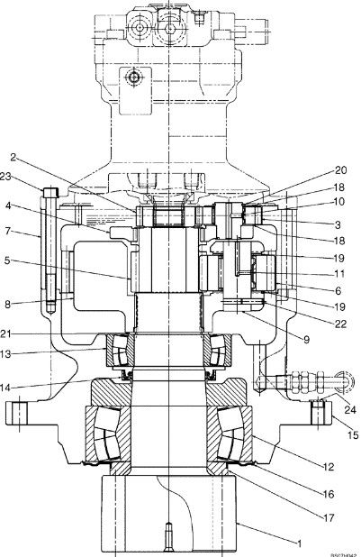 AP4153 Сальник редуктора поворота
