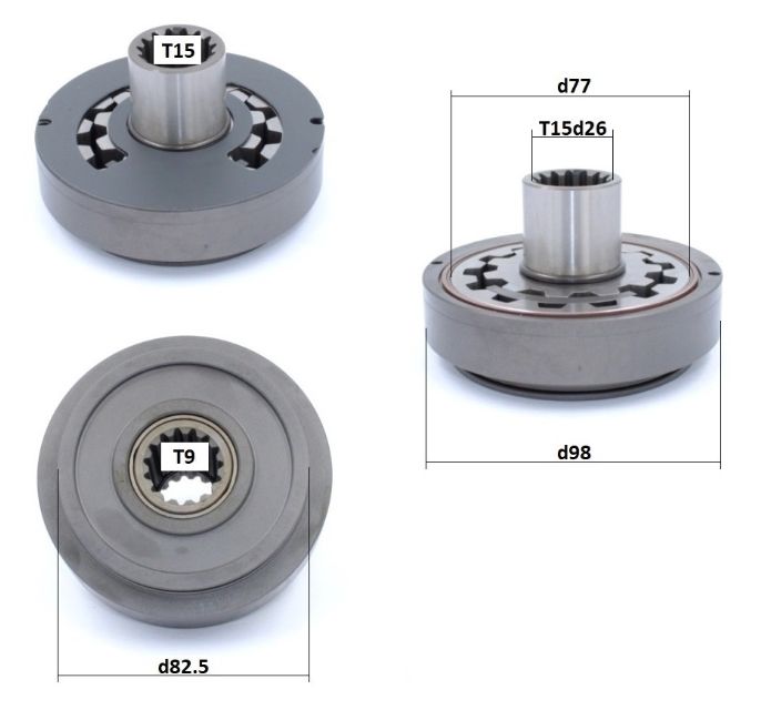Sauer-Danfoss  2179357224 Насос шестеренчатый 27,8mm / 29mm