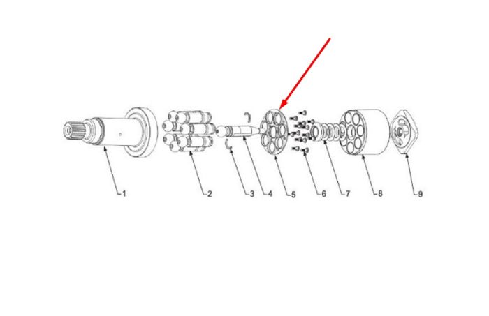 Bosch Rexroth R902072551 Пластина прижимна для A6VM55