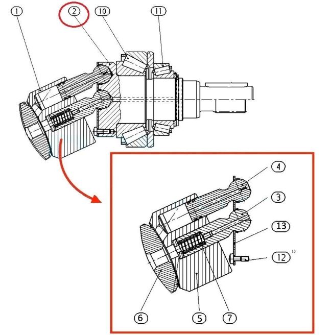 Rexroth R909921496 Вал гидромотора L161, T16 для A6VM80