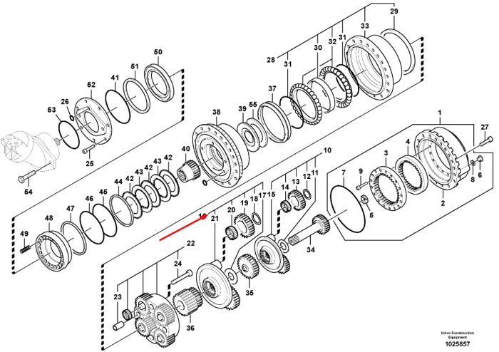 SA8230-35760 Сателлит в сборе Volvo EC460B, EC480, PL4611