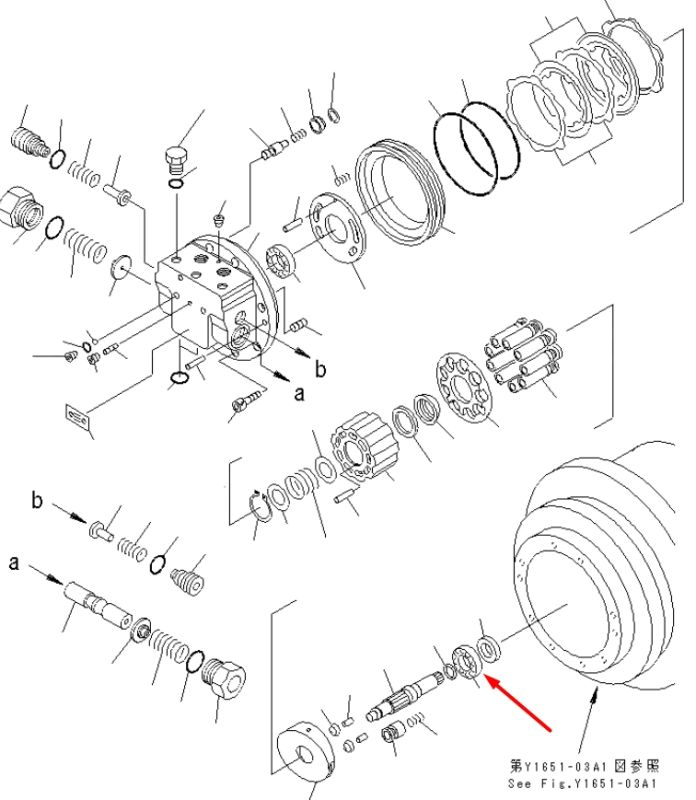 TZ263B2048-00 Подшипник в редуктор хода Komatsu PC100