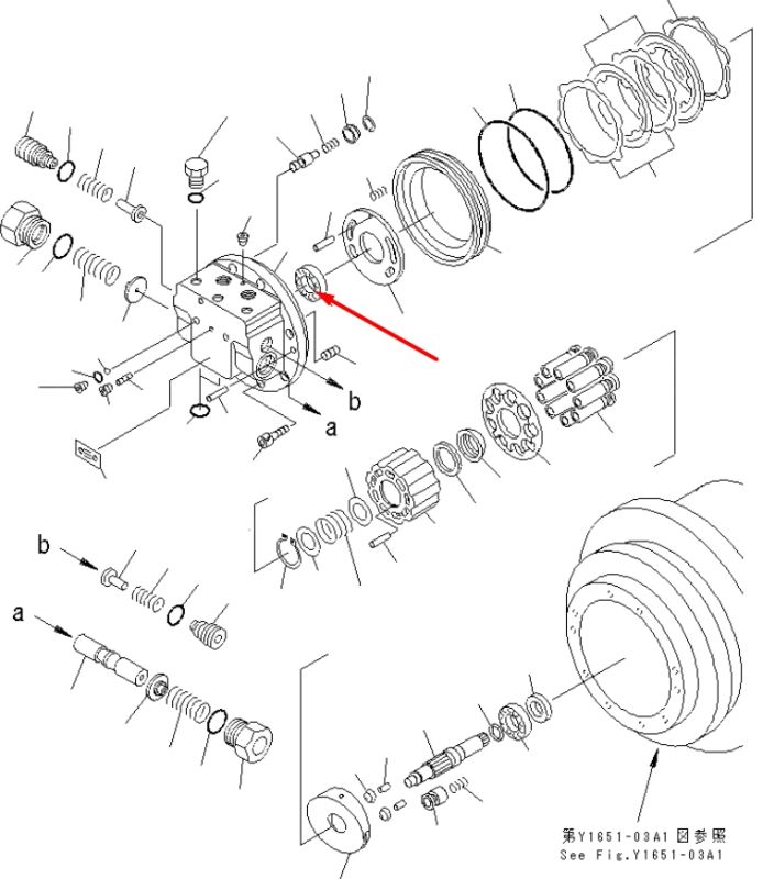 TZ263B2049-00 Подшипник в редуктор хода Komatsu PC120