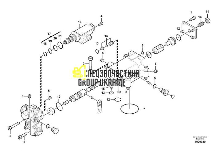 Регулятор гидравлического насоса Kawasaki VOE14609380 Handok