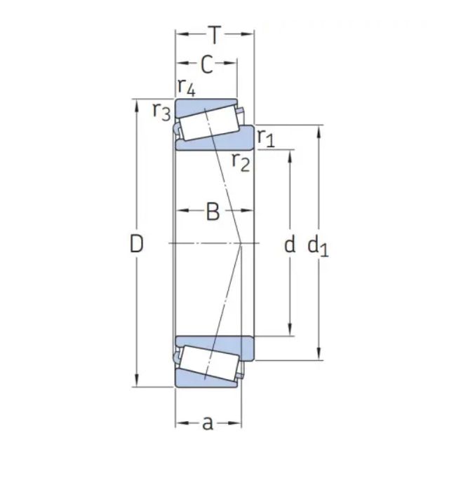 SKF X619046400003 Подшипник конический с обоймой