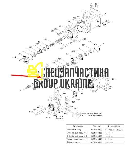 Поворотная плита и суппорт Kawasaki K5V200 29238936908