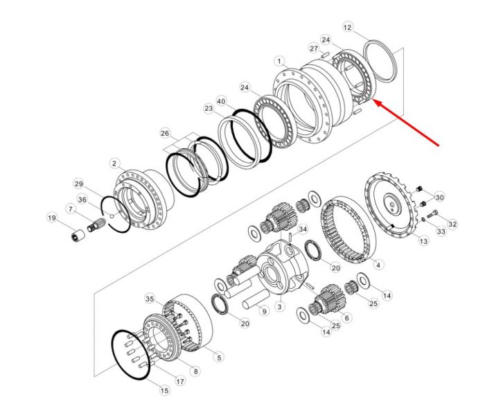XKAH-00434 Шарикоподшипник SA0330 в редуктор хода экскаватора Hyundai R140, R180, R210, R250
