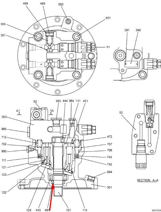 AP2086F Сальник гидромотора хода/поворота насоса K3V63DT NEW Holland E215 Kobelco SK210-6