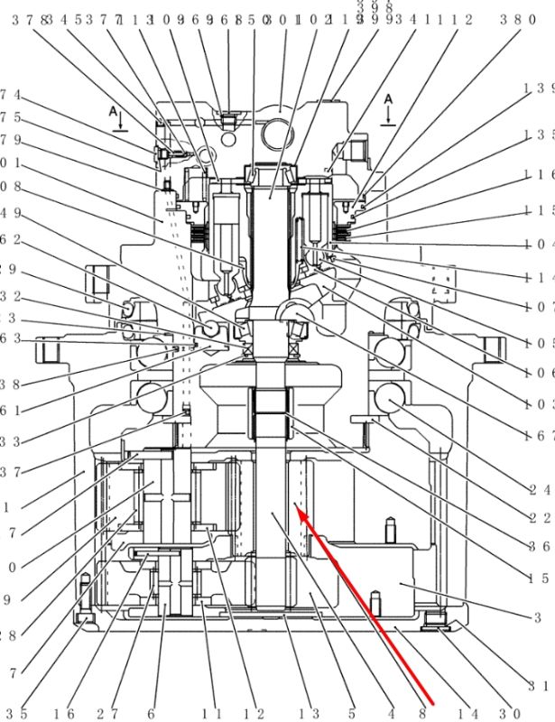 YN15V00037S008 Солнечная шестерня Kobelco SK170-9, SK210DLC-8