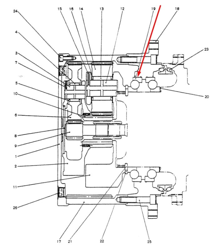 Главный подшипник YN53D00004S019 для спецтехники KOBELCO SK210